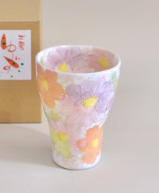 Yuzuriha 红彩花小纹 300ml Free Cup (Gift Box)