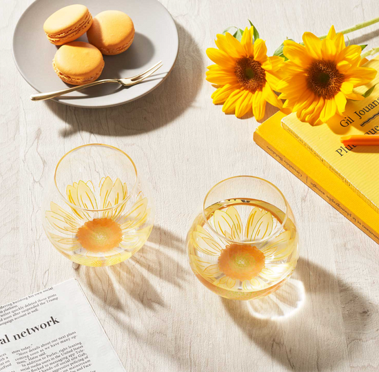 Toyo Sasaki Flower Tumbler Pink/Yellow/Orange (Gift Box)