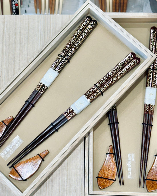 Japan Takumi Pair Chopsticks Set with Holder(Wooden Box)