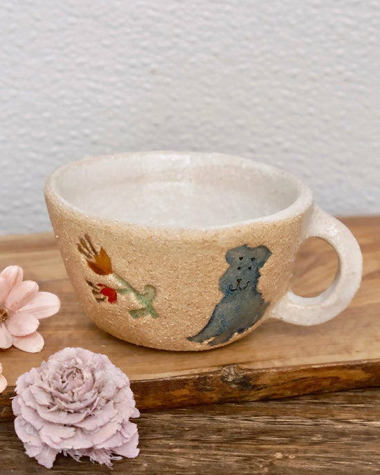 Artist 福田友子 210ml Beige Mug