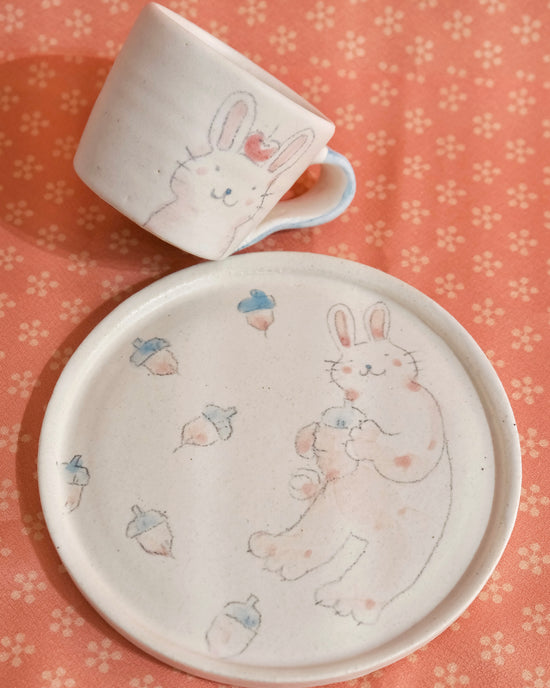 Artist 園部智子 225ml Coffee Cup with Saucer Set