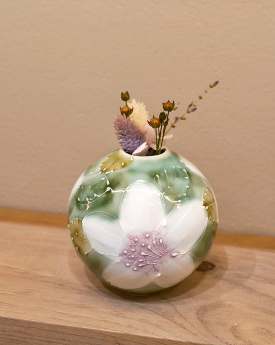 Seto ware FUKA Flower H8cm Vase (Gift Box)