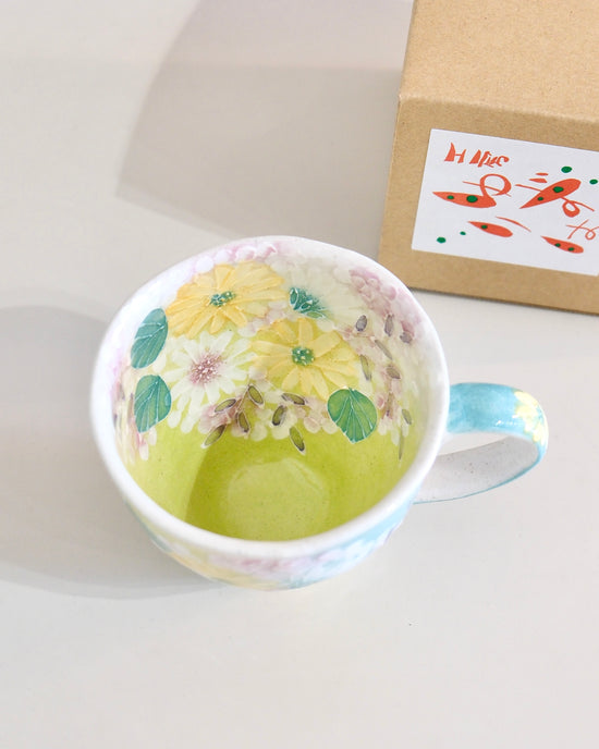Yuzuriha NEW! Mug 緑彩花畑(Gift Box)