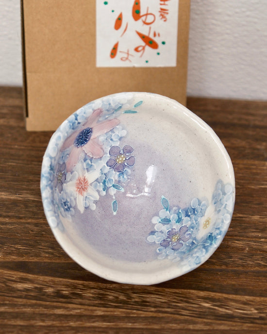 Yuzuriha Rice Bowl 彩紫小花(Gift Box)