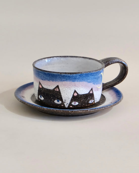 Artist 奥田 茜 230ml Blue Coffee Cup Set