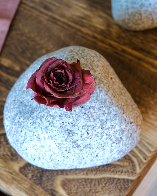 Tokoname ware Stone Flower Vase(Gift Box)