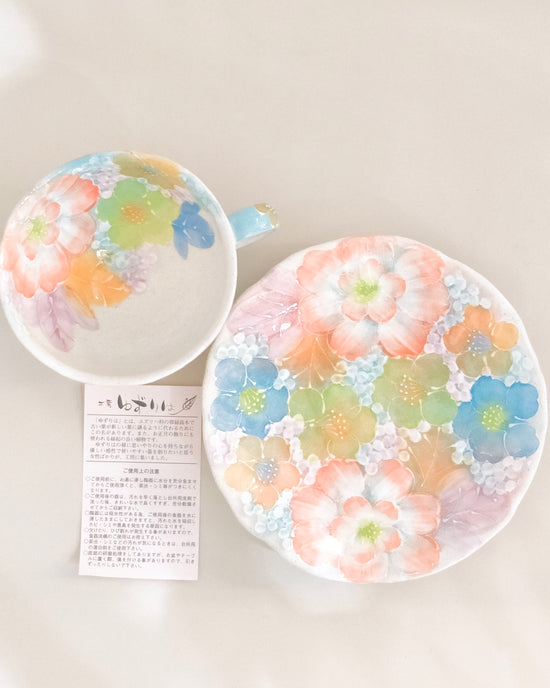 Yuzuriha NEW! Coffee cup set 色彩輪花(Gift Box)