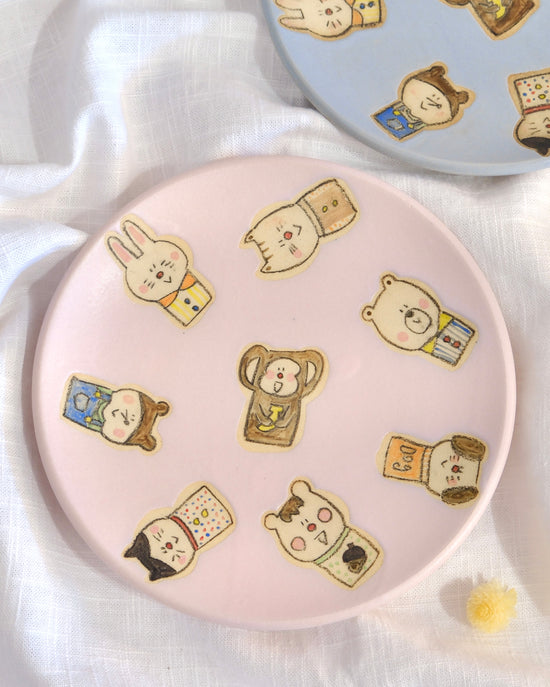 Artist Cosael Blue/Pink 20cm L Plate