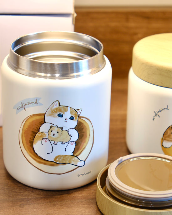 Japan Mofusand 400ml/300ml Stainless soup pot (Gift Box)