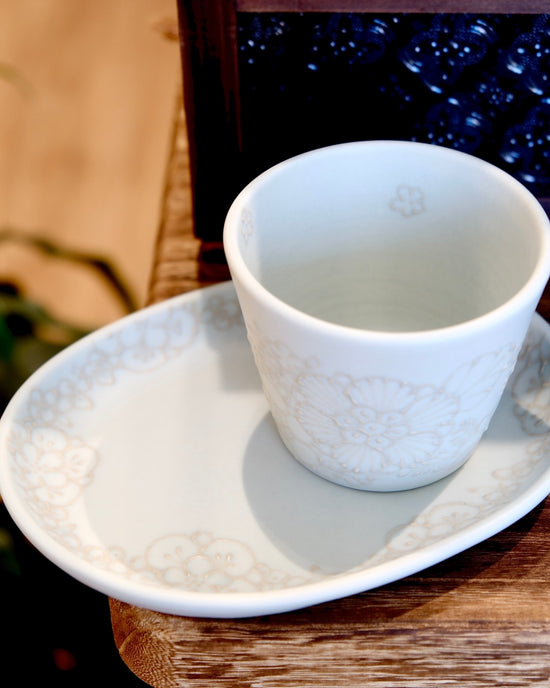 Artist 谷囗なづみ Flower Teacup/Free cup/Saucer