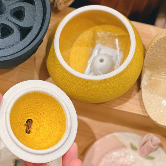 Seto ware Yuzu Incense Burner(Gift Box)
