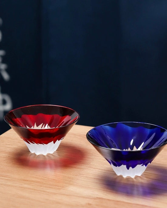 Tajima Fuji Sake Cup Single 55ml(Wooden Box)