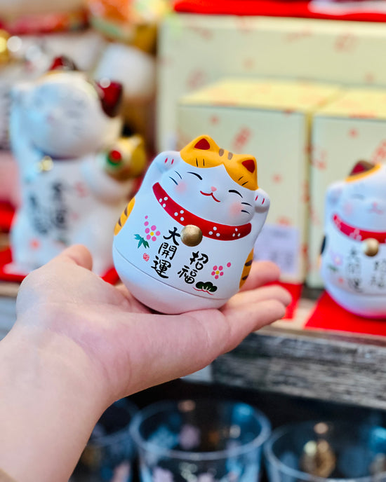 Japan Yakuho Fortune Tumbler Cat(Gift Box)