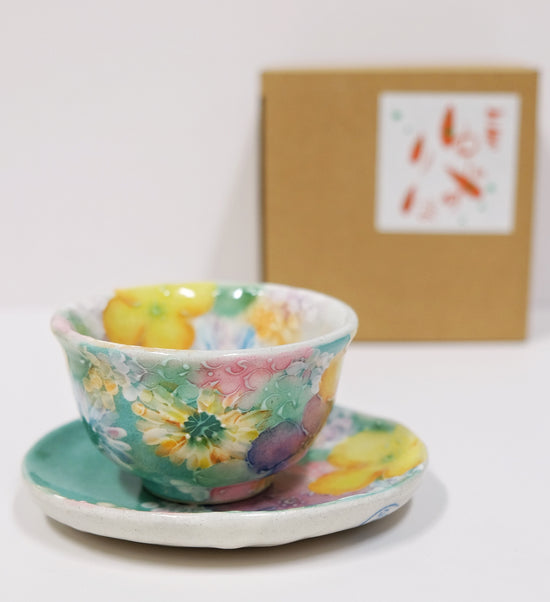 Yuzuriha Teacup w Saucer 彩優花(Gift box)