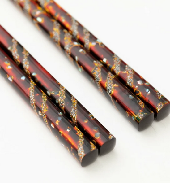 Japan Takumi Red Pair Chopsticks Set(Wooden Box)