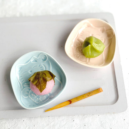 Mino ware Fortune Kitty Soy Sauce Saucer