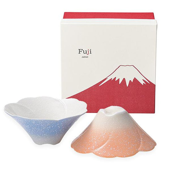 Hasami ware Fuji Sakura Pair Bowl(Gift Box)