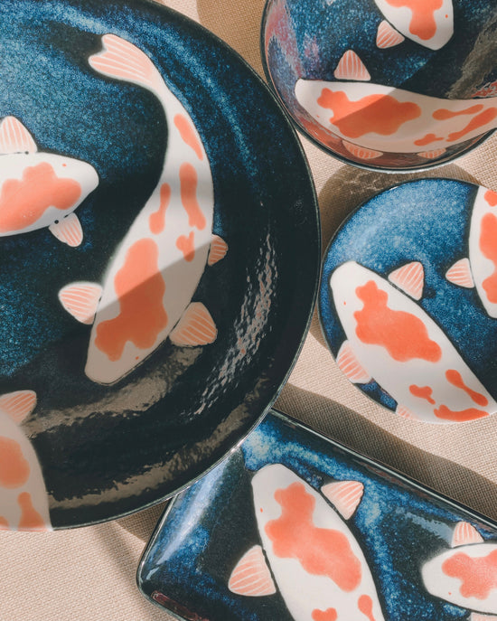 Mino ware Koi-Fish series