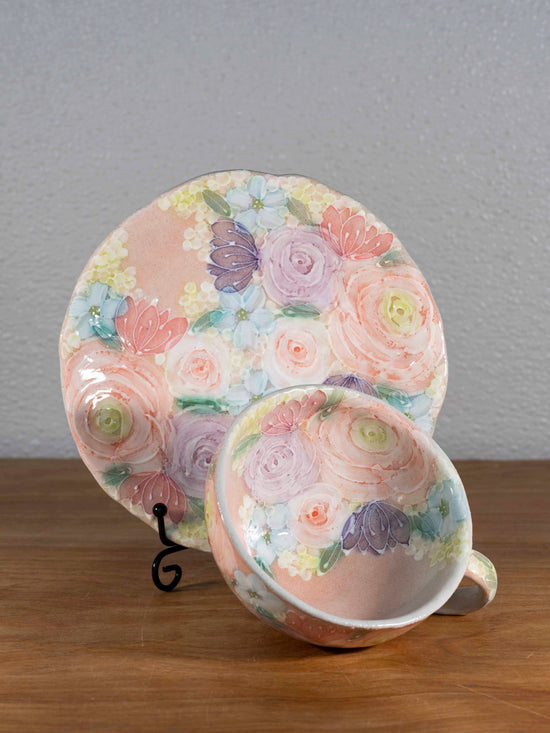 Yuzuriha Flower coffee cup set 色彩優花(Gift Box)