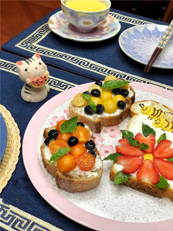 Arita ware 30cm Pearl Sakura Tray(Gift Box)