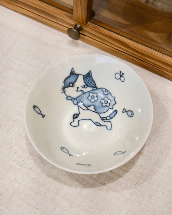 Kanesada Seito Cat 11cm Mini Bowl
