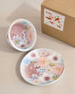 Yuzuriha Flower Teapot with tea cup & Saucer*2 色彩花(Gift box)