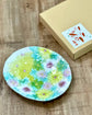 Yuzuriha Flower Oval Cake Plate彩小花紋(Gift Box)
