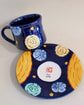 Yudachi Artist Limited Coffee Cup Set Navy (Gift Box)