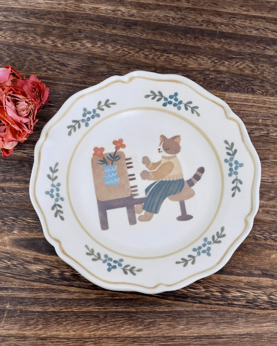 Artist 文鳥舎 19cm Round Plate