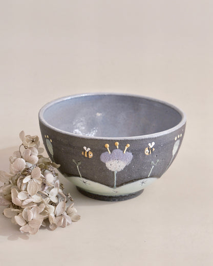 Artist 中村明美 13cm Bowl Bee/Sheep