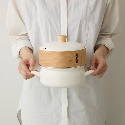 Fuji Horo pot with Steamer Basket 18cm/20cm(Gift Box)