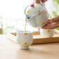 Arita ware Yellow Flower Teapot Set (Wooden Box)