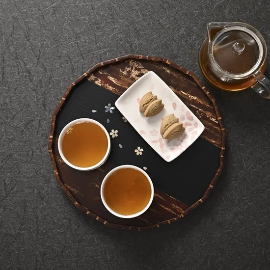 Yatsuyanagi Sakura Wood Tray 30cm (Gift Box)