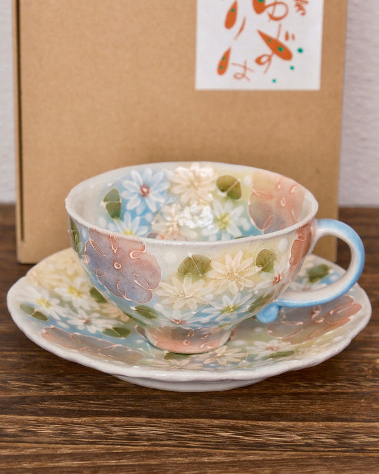Yuzuriha Flower Coffee Cup Set花小道 (Gift Box）