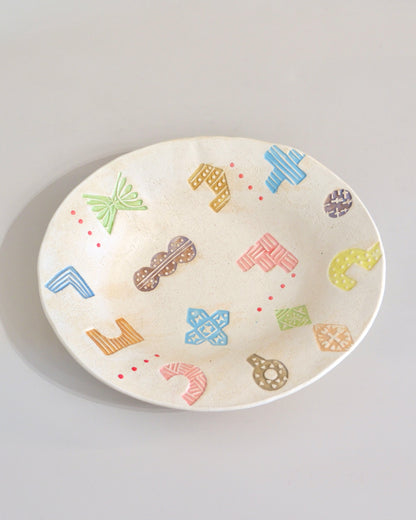 Artist 石丸和美  22.5cm Oval Deep Plate