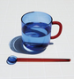 Japan CDF Color Glass Mug 360ml(Gift Box)