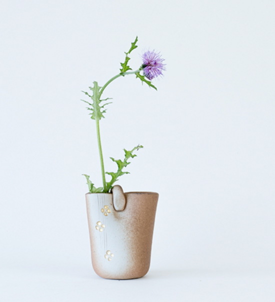 Shigaraki S Gold Flower Vase(Gift Box)