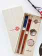 Japan Couple Pair Chopsticks with rest(Wooden Box)