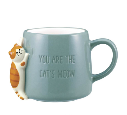 Decole Yellow/Blue Kitty Mug(Gift Box)