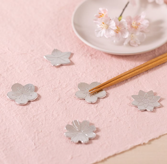 Nousaku Chopstick Rest Flowers Set(Gift Box)