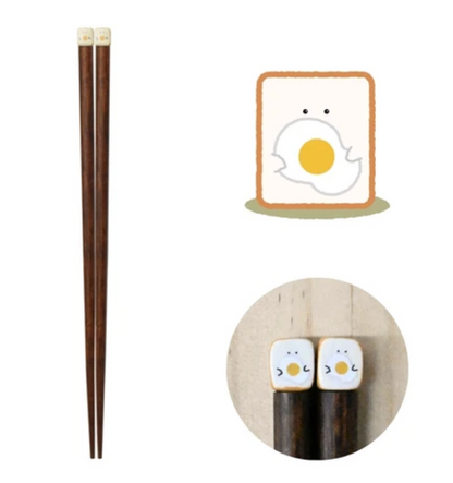 Japan made 21.5cm Mascot Wooden Chopsticks