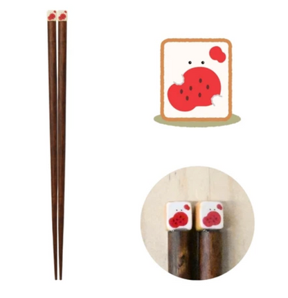 Japan made 21.5cm Mascot Wooden Chopsticks