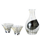 Toyo-sasaki Gold Black Sake Set(Wooden Box)