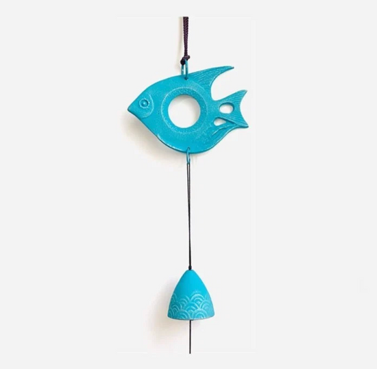 Nambu Iron Wind Chimes Blue Fish(Gift Box)