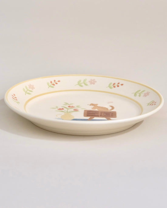 Artist 文鳥舎 21.3cm Kitty Deep Plate
