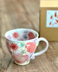 Yuzuriha Flower Mug 薄紅色絵花(Gift box)