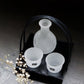 Hirota White Sake Bottle Cup Set(With Tray gift box)