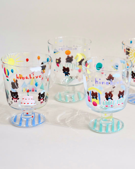 Artist Hina Hiyo Club 340ml Blue/Green Goblet