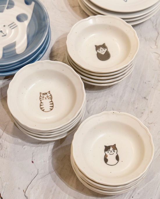Kanesada Seito Cat 10cm Sauce Bowl