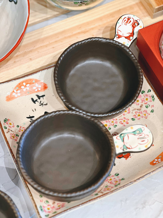 Yudachi 跳躍うさぎ Pair Bunny Pan（Gas top&oven safe)